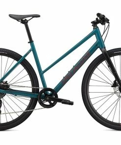 Vélo Tout Chemin Specialized Sirrus X 2.0 Step-Through Dusty Turquoise / Rocket Red / Black Reflective 2022
